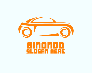 Sporty Orange Car Logo