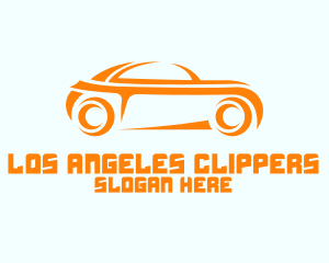 Sporty Orange Car Logo