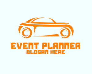 Sporty Orange Car Logo