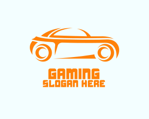 Sporty Orange Car Logo