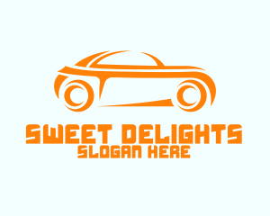 Car Service - Sporty Orange Car logo design