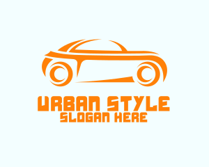 Car Repair - Sporty Orange Car logo design