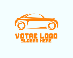 Car Collection - Sporty Orange Car logo design