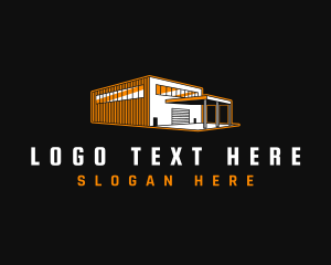 Logistics - Warehouse Factory Storage logo design