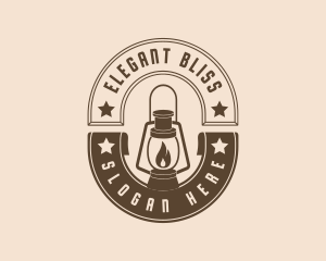 Classic - Fire Lamp Camping Lantern logo design