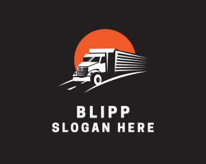 Trailer - Cargo Transport Truck logo design