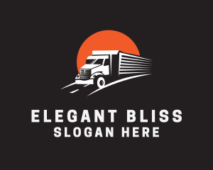 Movers - Cargo Transport Truck logo design