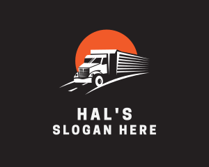 Auto - Cargo Transport Truck logo design