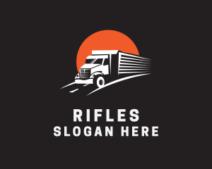 Automotive - Cargo Transport Truck logo design