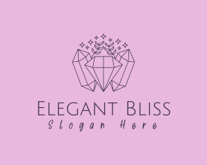 Elegant Jewelry Crystal Gemstone Logo