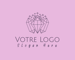 Elegant Jewelry Crystal Gemstone Logo