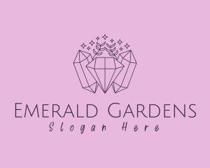 Emerald - Elegant Jewelry Crystal Gemstone logo design