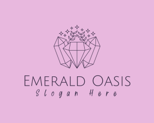 Emerald - Elegant Jewelry Crystal Gemstone logo design