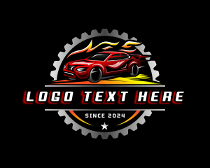 Race - Gear Car Racing logo design
