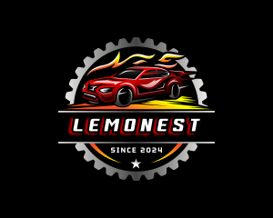 Gear Car Racing Logo