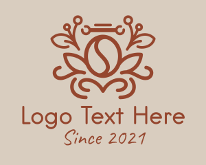 Coffee - Brown Coffee Plant logo design