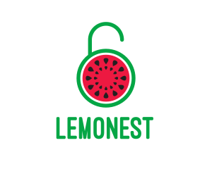 Watermelon Fruit Lock  Logo