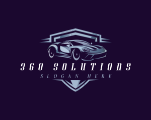 Racing Car Auto Detailing logo design