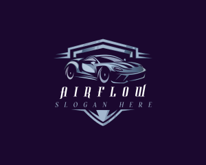 Racing Car Auto Detailing logo design