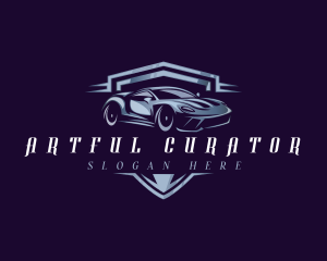 Racing Car Auto Detailing logo design