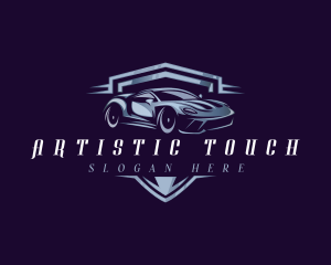 Racing Car Auto Detailing logo design