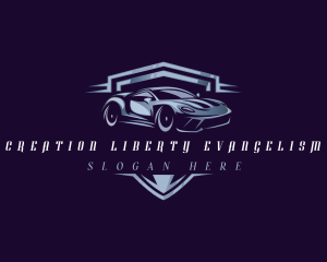 Racing Car Auto Detailing logo design