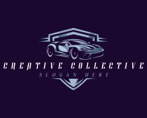 Racing Car Auto Detailing logo design