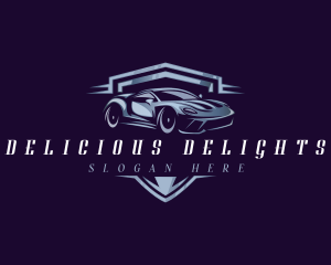 Racing Car Auto Detailing logo design