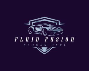 Racing Car Auto Detailing logo design