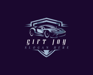 Racing Car Auto Detailing logo design