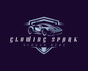 Racing Car Auto Detailing logo design