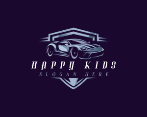 Racing Car Auto Detailing logo design