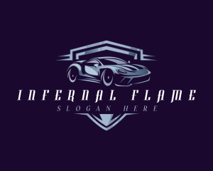 Racing Car Auto Detailing logo design