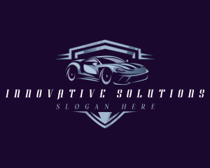 Racing Car Auto Detailing logo design