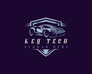 Racing Car Auto Detailing logo design