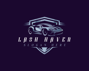 Racing Car Auto Detailing logo design