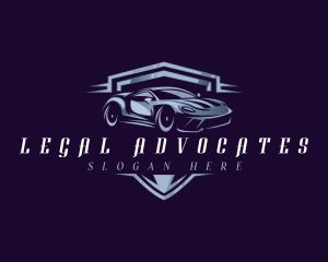 Racing Car Auto Detailing logo design