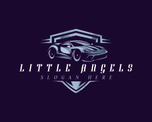 Racing Car Auto Detailing logo design