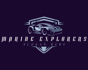 Racing Car Auto Detailing logo design