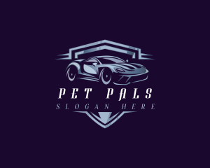 Racing Car Auto Detailing logo design