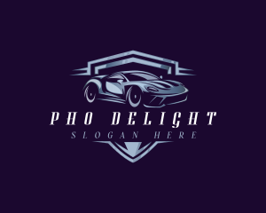 Racing Car Auto Detailing logo design