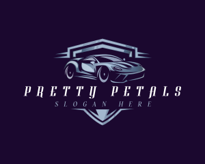 Racing Car Auto Detailing logo design