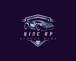 Racing Car Auto Detailing logo design