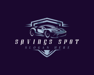 Racing Car Auto Detailing logo design