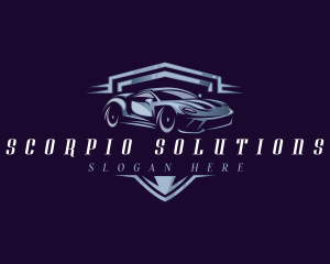 Racing Car Auto Detailing logo design