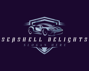 Racing Car Auto Detailing logo design