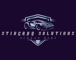 Racing Car Auto Detailing logo design