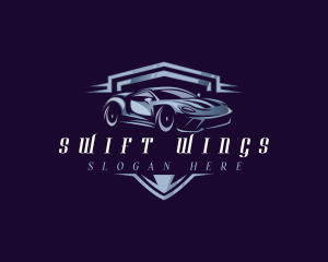 Racing Car Auto Detailing logo design