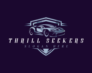 Racing Car Auto Detailing logo design