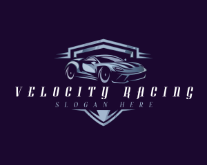 Racing Car Auto Detailing logo design